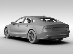 audi a7 sportback 2015 3D 模型