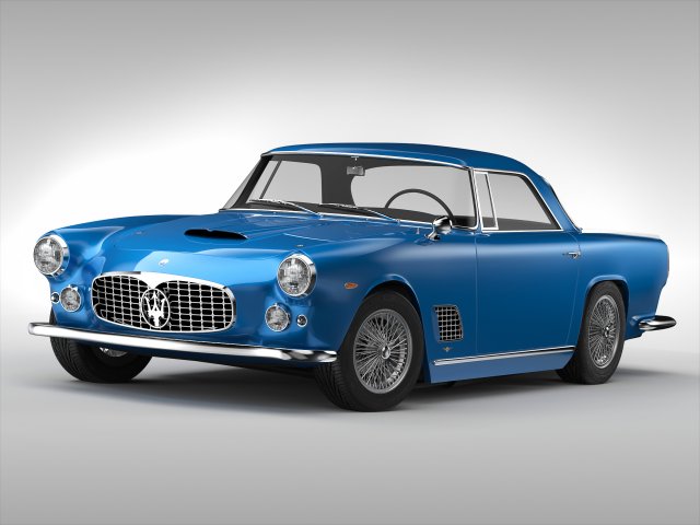 maserati 3500 gt 1957 - 1964 3D Model .c4d .max .obj .3ds .fbx .stl .blend