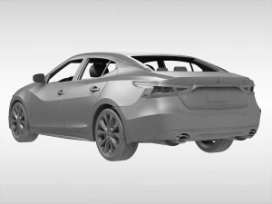 nissan maxima 2016 3D Model