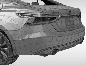 nissan maxima 2016 3D Model