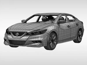 nissan maxima 2016 3D Model