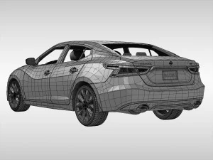 nissan maxima 2016 3D Model
