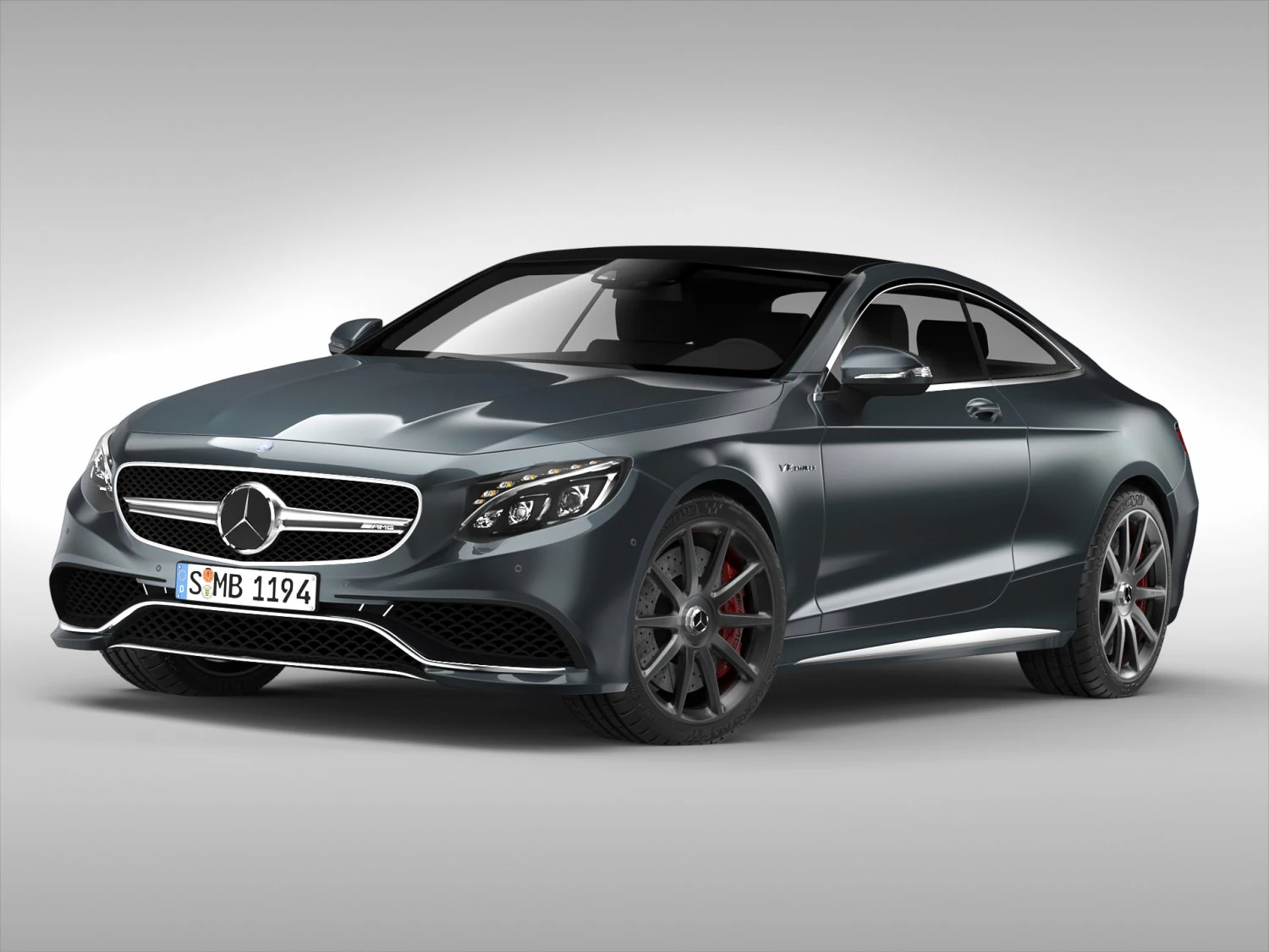 mercedes benz s63 amg coupe 2015 3D Model .c4d .max .obj .3ds .fbx .stl .blend 