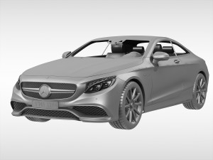 mercedes benz s63 amg coupe 2015 3D Model