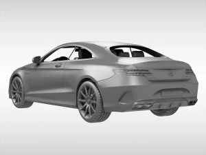 mercedes benz s63 amg coupe 2015 3D Model