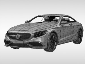 mercedes benz s63 amg coupe 2015 3D Model