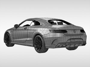 mercedes benz s63 amg coupe 2015 3D Model