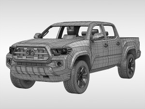 toyota tacoma 2016 3Dモデル