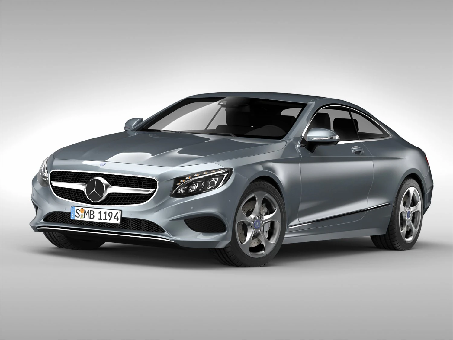 mercedes benz s class coupe 2015 3D Model .c4d .max .obj .3ds .fbx .stl .blend 