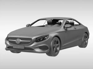 mercedes benz s class coupe 2015 3D Model