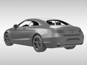 mercedes benz s class coupe 2015 3Dモデル