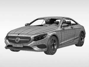 mercedes benz s class coupe 2015 3Dモデル