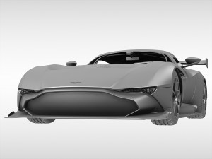 aston martin vulcan 2016 3D Model