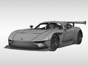 aston martin vulcan 2016 3D Model