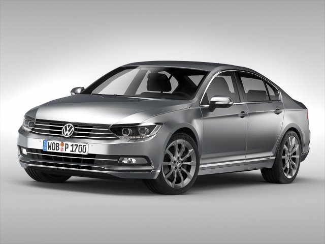 volkswagen passat 2015 Modèle 3D .c4d .max .obj .3ds .fbx .stl .blend 