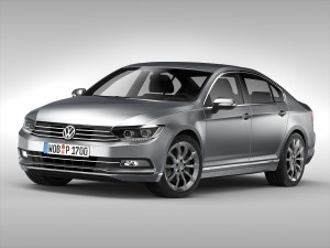 volkswagen passat 2015 Modèle 3D