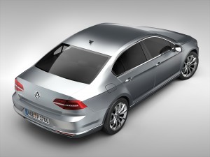 volkswagen passat 2015 Modèle 3D