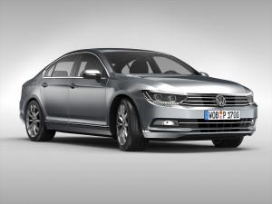 volkswagen passat 2015 Modèle 3D