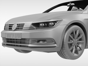 volkswagen passat 2015 Modèle 3D