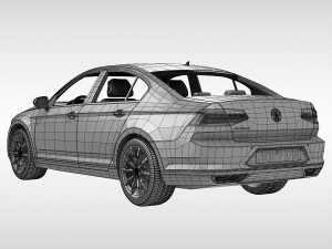 volkswagen passat 2015 Modèle 3D