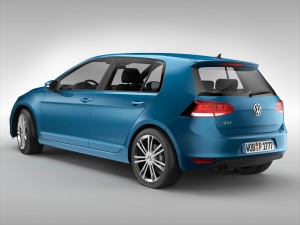 volkswagen golf mk7 2013 3D-Modell