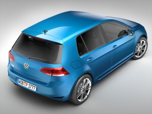 volkswagen golf mk7 2013 3D-Modell