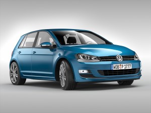 volkswagen golf mk7 2013 3D-Modell