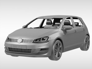 volkswagen golf mk7 2013 3D-Modell