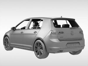 volkswagen golf mk7 2013 3D-Modell