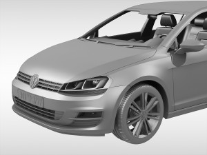 volkswagen golf mk7 2013 3D-Modell