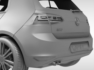 volkswagen golf mk7 2013 3D-Modell