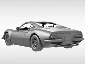 ferrari 246 dino gt 1968 - 1976 3D Model