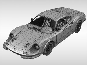 ferrari 246 dino gt 1968 - 1976 3Dモデル