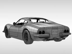 ferrari 246 dino gt 1968 - 1976 3D Model