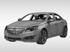 opel insignia 2014 Modello 3D