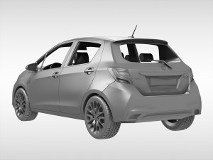 toyota yaris 2015 3D Model