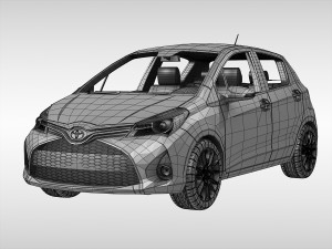 toyota yaris 2015 3D Model