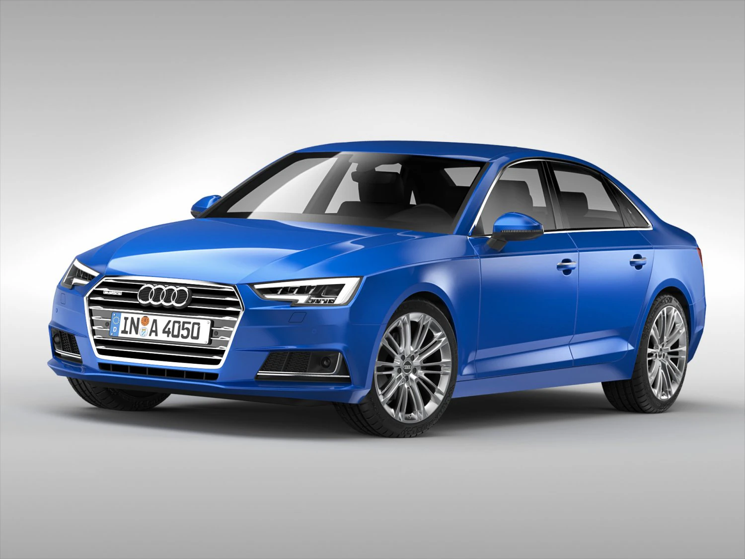 audi a4 2016 3D Model .c4d .max .obj .3ds .fbx .stl .blend 