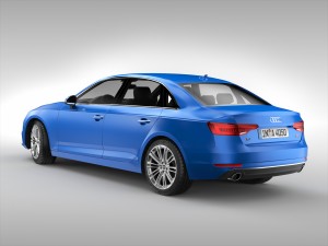 audi a4 2016 3D Model