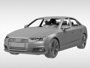audi a4 2016 3D Model