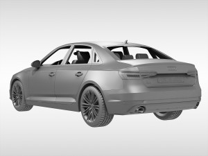 audi a4 2016 3D Model