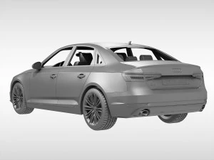 audi a4 2016 3D Model
