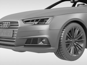 audi a4 2016 3D Model