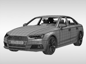 audi a4 2016 3D Model
