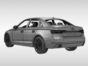 audi a4 2016 3D Model
