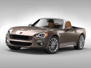 fiat 124 spider 2017 3D 모델
