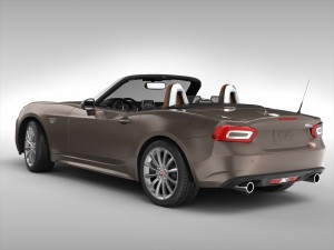 fiat 124 spider 2017 3D Модель