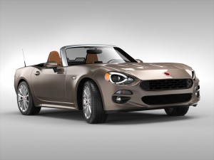 fiat 124 spider 2017 3D Модель