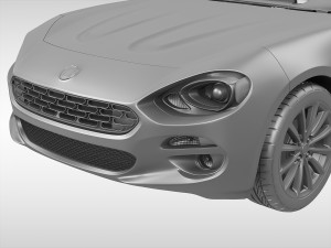 fiat 124 spider 2017 3D Модель