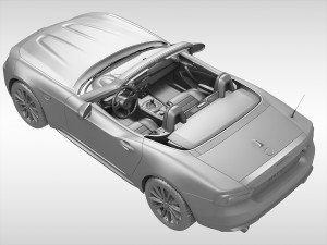 fiat 124 spider 2017 3D Модель